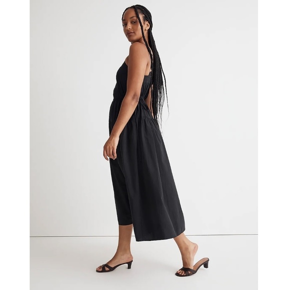 Madewell Poplin Tiered Midi Dress - Size 4 - Picture 11 of 12